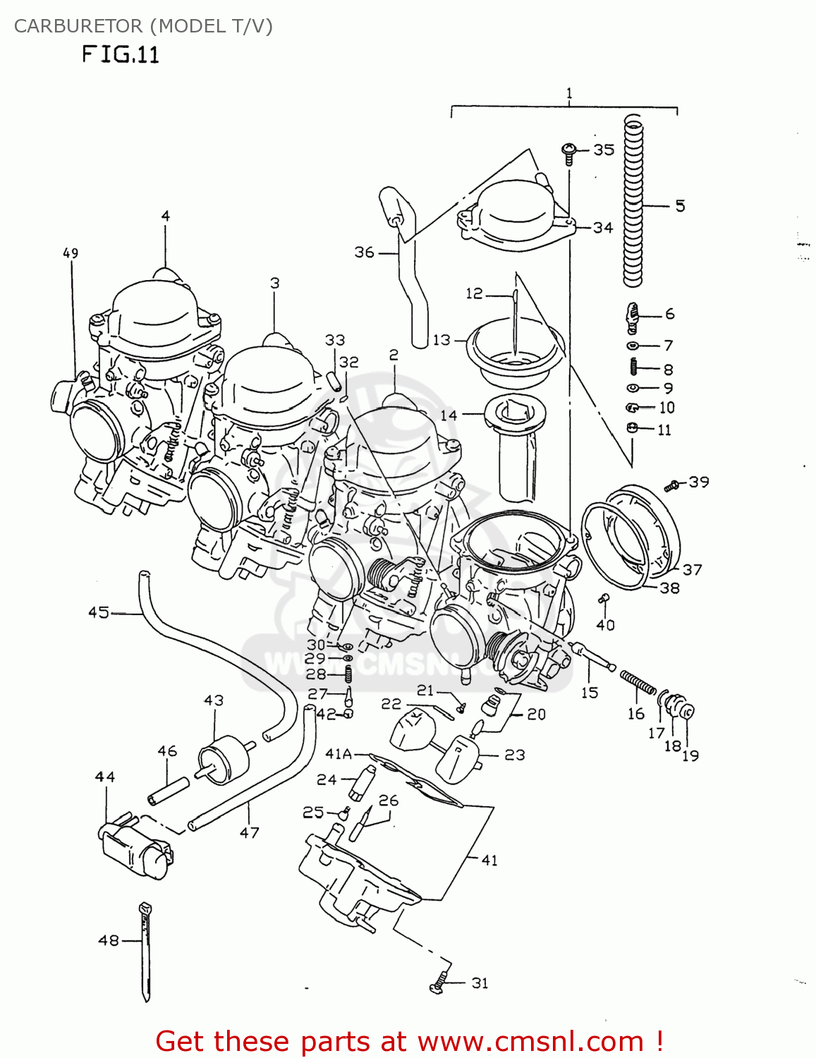 CARBURETOR (MODEL T/V) GSXR750 1999 (X) USA (E03)