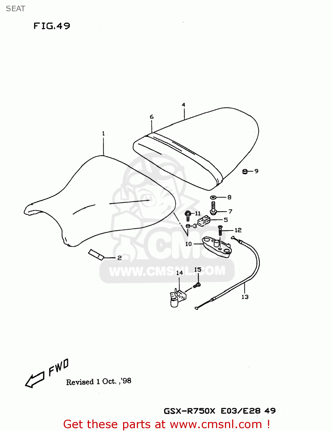 SEAT GSXR750 1999 (X) USA (E03)
