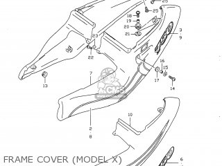 FRAME COVER (MODEL X) - GSXR750 1999 (X) USA (E03)