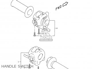 HANDLE SWITCH - GSXR750 1999 (X) USA (E03)