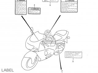 LABEL - GSXR750 1999 (X) USA (E03)
