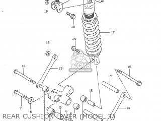 REAR CUSHION LEVER (MODEL T) - GSXR750 1999 (X) USA (E03)