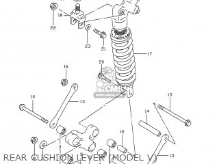 REAR CUSHION LEVER (MODEL V) - GSXR750 1999 (X) USA (E03)