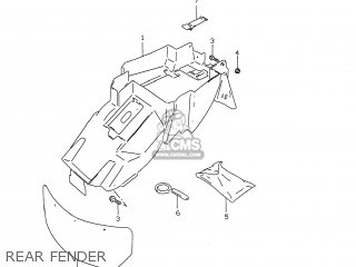 REAR FENDER - GSXR750 1999 (X) USA (E03)