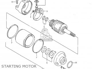 STARTING MOTOR - GSXR750 1999 (X) USA (E03)