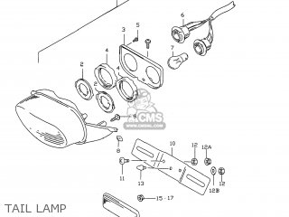 TAIL LAMP - GSXR750 1999 (X) USA (E03)
