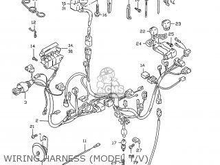 WIRING HARNESS (MODEL T/V) - GSXR750 1999 (X) USA (E03)