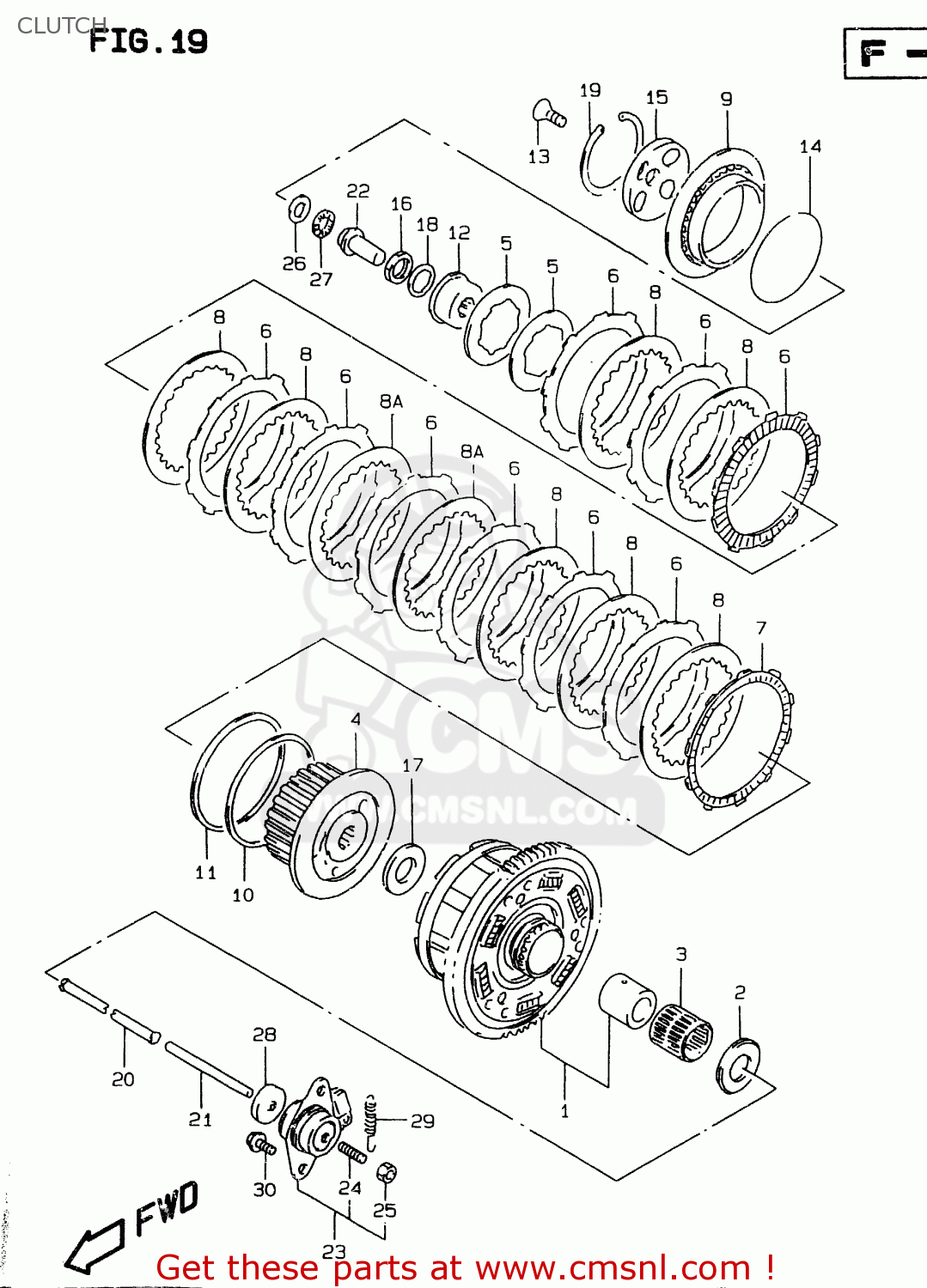 CLUTCH GSXR750 1999 (X)