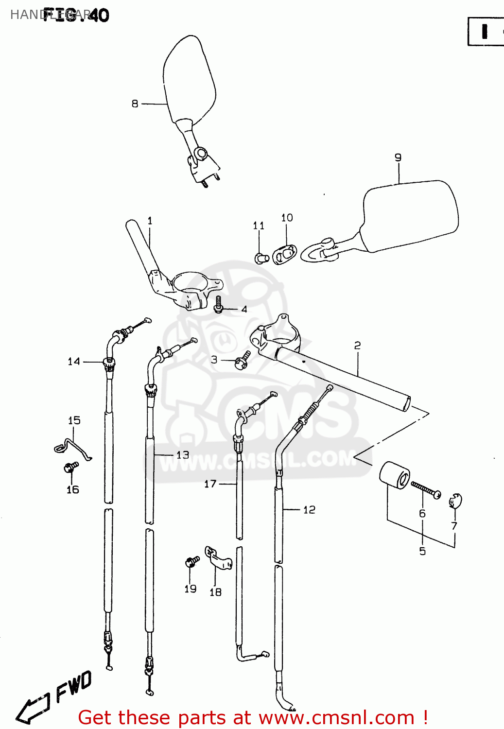 HANDLEBAR GSXR750 1999 (X)