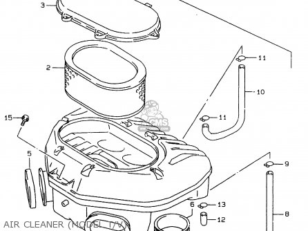 AIR CLEANER (MODEL T/V) - GSXR750 1999 (X)