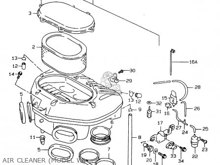 AIR CLEANER (MODEL W) - GSXR750 1999 (X)