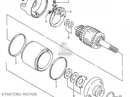 STARTING MOTOR - GSXR750 1999 (X)