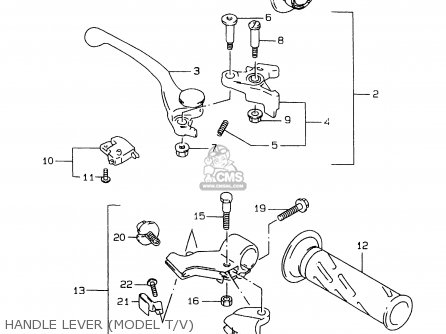 HANDLE LEVER (MODEL T/V) - GSXR750 1999 (X)