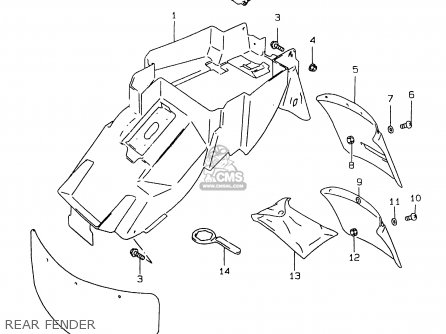 REAR FENDER - GSXR750 1999 (X)