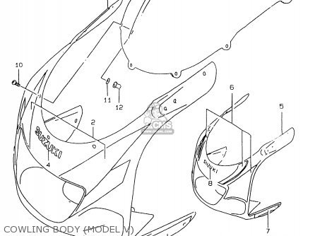 COWLING BODY (MODEL V) - GSXR750 1999 (X)