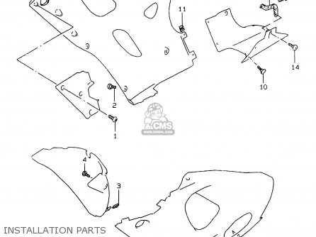 INSTALLATION PARTS - GSXR750 1999 (X)