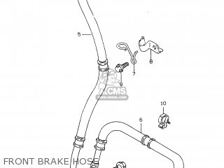 FRONT BRAKE HOSE - GSXR750 1999 (X)