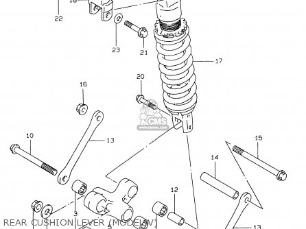 REAR CUSHION LEVER (MODEL V) - GSXR750 1999 (X)