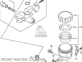 FRONT MASTER CYLINDER - GSXR750 2000 (Y) USA (E03)