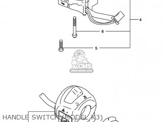 HANDLE SWITCH (MODEL K3) - GSXR750 2000 (Y) USA (E03)