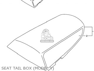 SEAT TAIL BOX (MODEL Y) - GSXR750 2000 (Y) USA (E03)