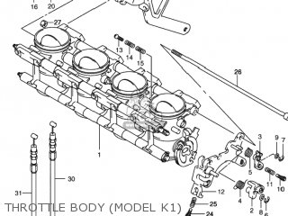THROTTLE BODY (MODEL K1) - GSXR750 2000 (Y) USA (E03)