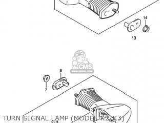 TURN SIGNAL LAMP (MODEL K2/K3) - GSXR750 2000 (Y) USA (E03)