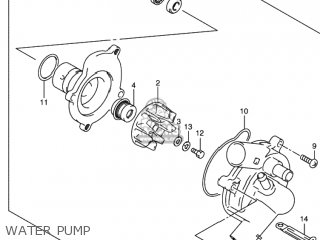 WATER PUMP - GSXR750 2000 (Y) USA (E03)