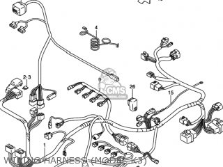 WIRING HARNESS (MODEL K3) - GSXR750 2000 (Y) USA (E03)