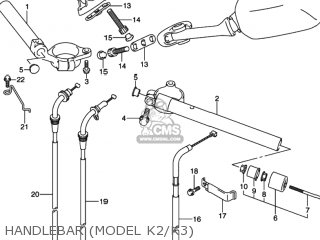 HANDLEBAR (MODEL K2/K3) - GSXR750 2001 (K1) USA (E03)