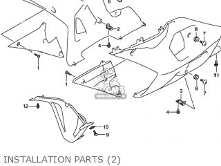 INSTALLATION PARTS (2) - GSXR750 2001 (K1) USA (E03)