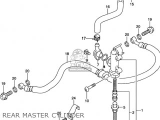REAR MASTER CYLINDER - GSXR750 2001 (K1) USA (E03)