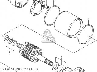 STARTING MOTOR - GSXR750 2001 (K1) USA (E03)