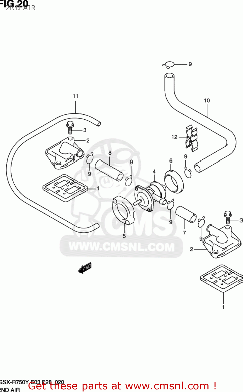 2ND AIR GSXR750 2002 (K2) USA (E03)