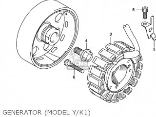 GENERATOR (MODEL Y/K1) - GSXR750 2002 (K2) USA (E03)