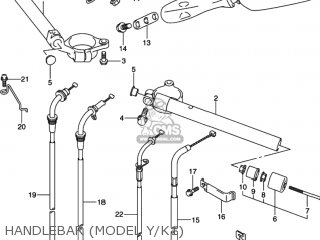 HANDLEBAR (MODEL Y/K1) - GSXR750 2002 (K2) USA (E03)