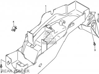 REAR FENDER - GSXR750 2002 (K2) USA (E03)