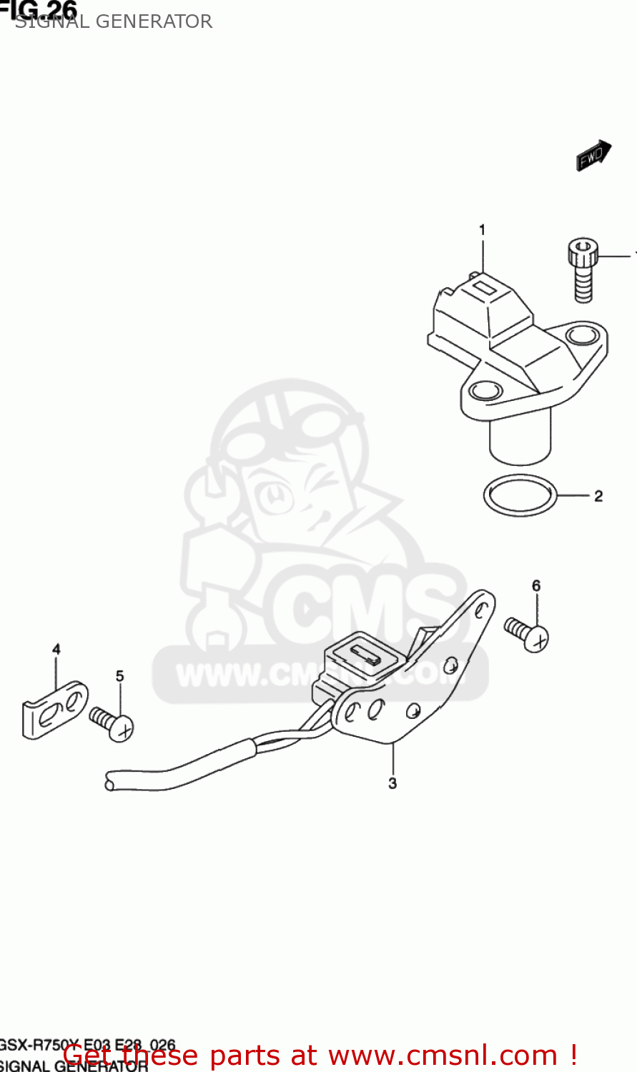 SIGNAL GENERATOR GSXR750 2003 (K3) USA (E03)