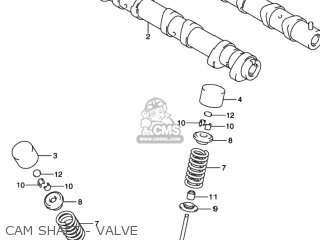 CAM SHAFT - VALVE - GSXR750 2003 (K3) USA (E03)