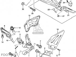 FOOTREST - GSXR750 2003 (K3) USA (E03)