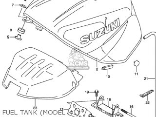 FUEL TANK (MODEL K1) - GSXR750 2003 (K3) USA (E03)