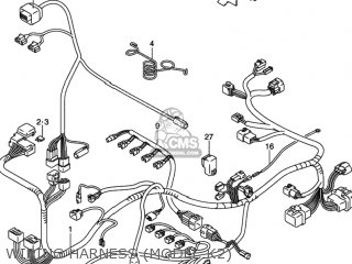 WIRING HARNESS (MODEL K2) - GSXR750 2003 (K3) USA (E03)