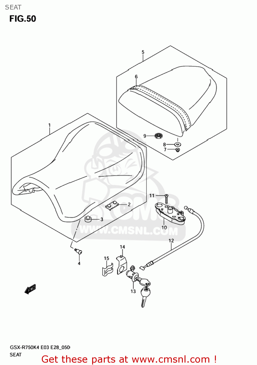SEAT GSXR750 2004 (K4) USA (E03)
