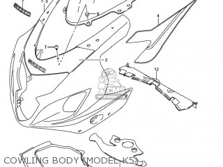 COWLING BODY (MODEL K5) - GSXR750 2004 (K4) USA (E03)