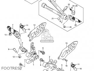 FOOTREST - GSXR750 2004 (K4) USA (E03)