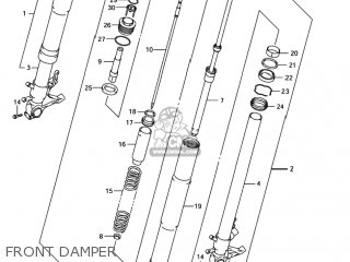 FRONT DAMPER - GSXR750 2004 (K4) USA (E03)