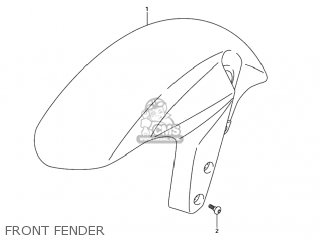 FRONT FENDER - GSXR750 2004 (K4) USA (E03)