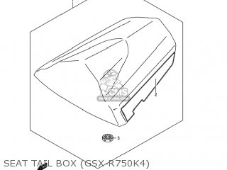 SEAT TAIL BOX (GSX-R750K4) - GSXR750 2004 (K4) USA (E03)