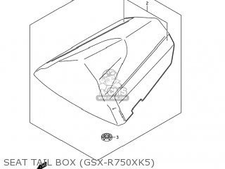 SEAT TAIL BOX (GSX-R750XK5) - GSXR750 2004 (K4) USA (E03)