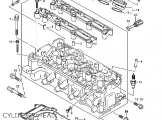 CYLINDER HEAD - GSXR750 2005 (K5) USA (E03)